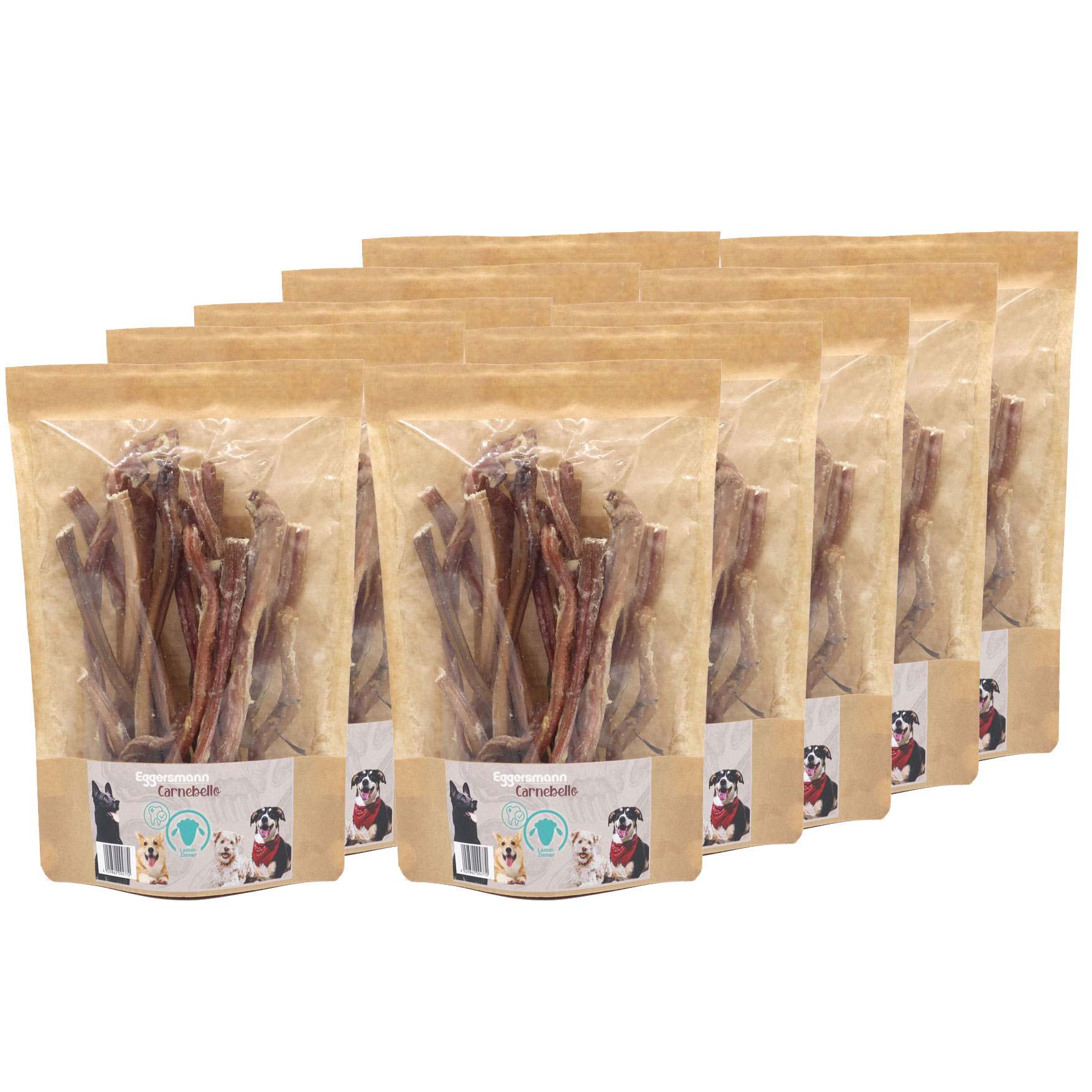 Carnebello - Naturkausnack Lammziemer 10 x 150 g