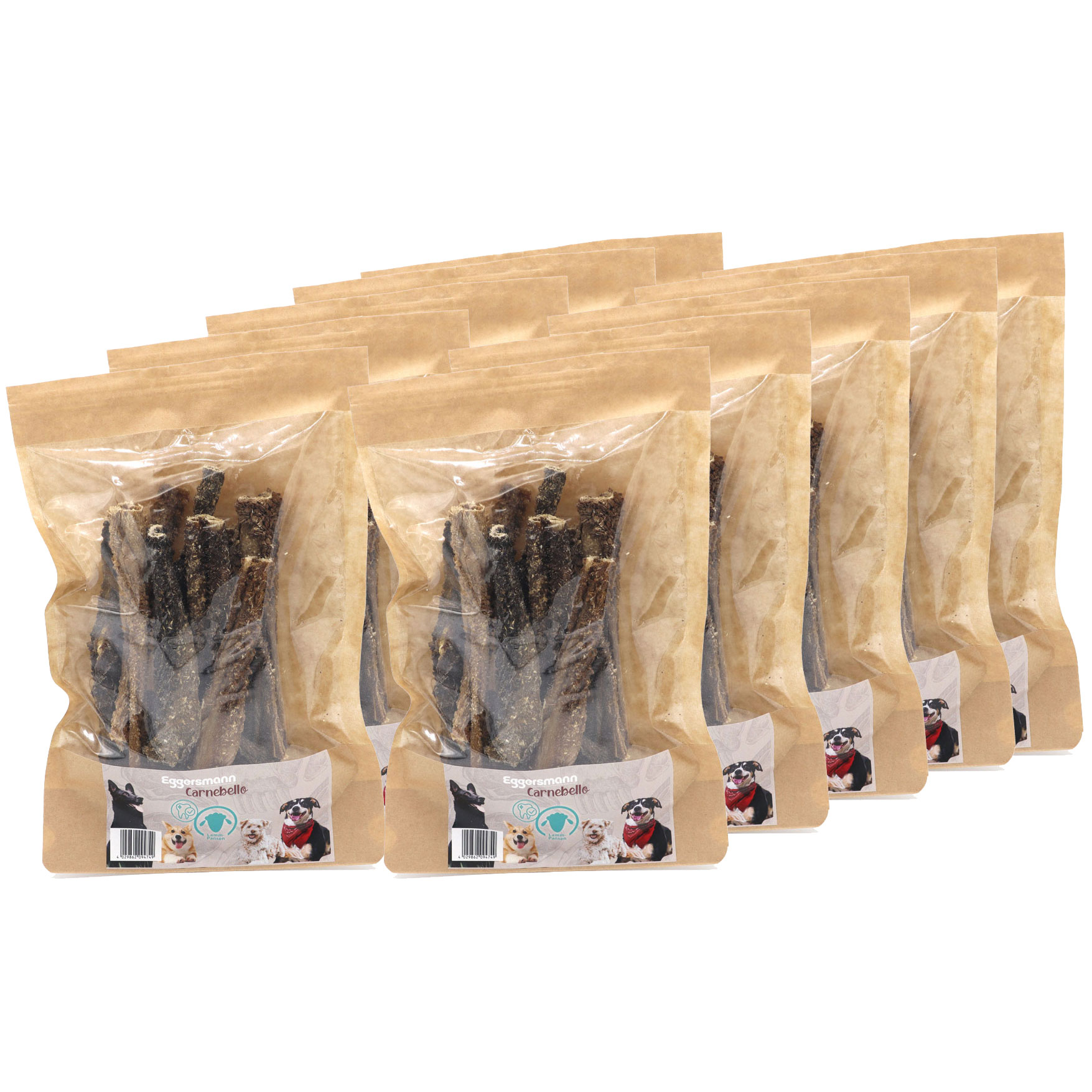 Carnebello - Naturkausnack Lammpansen 10 x 75 g