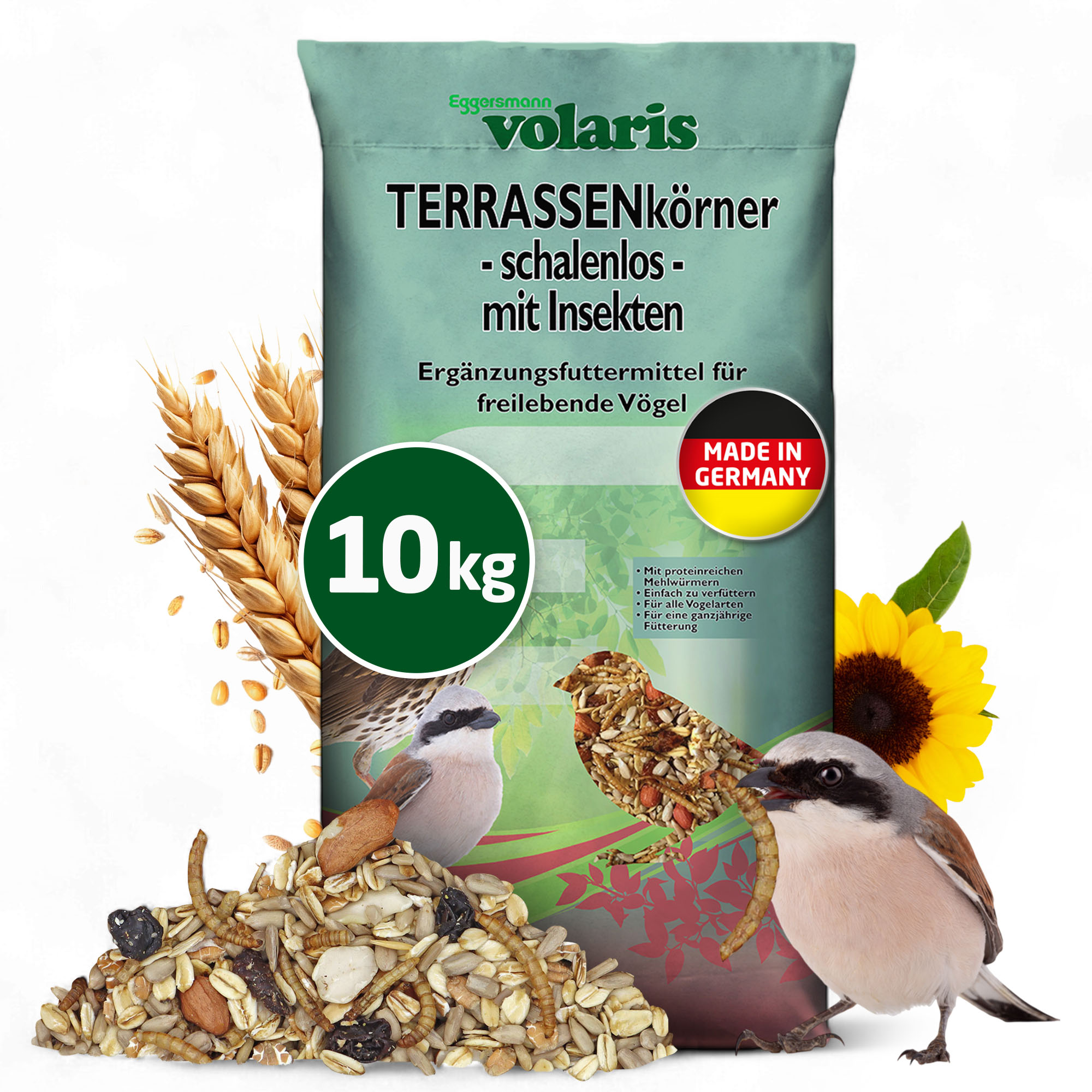 volaris - Terrassenkörner mit Insekten 10kg