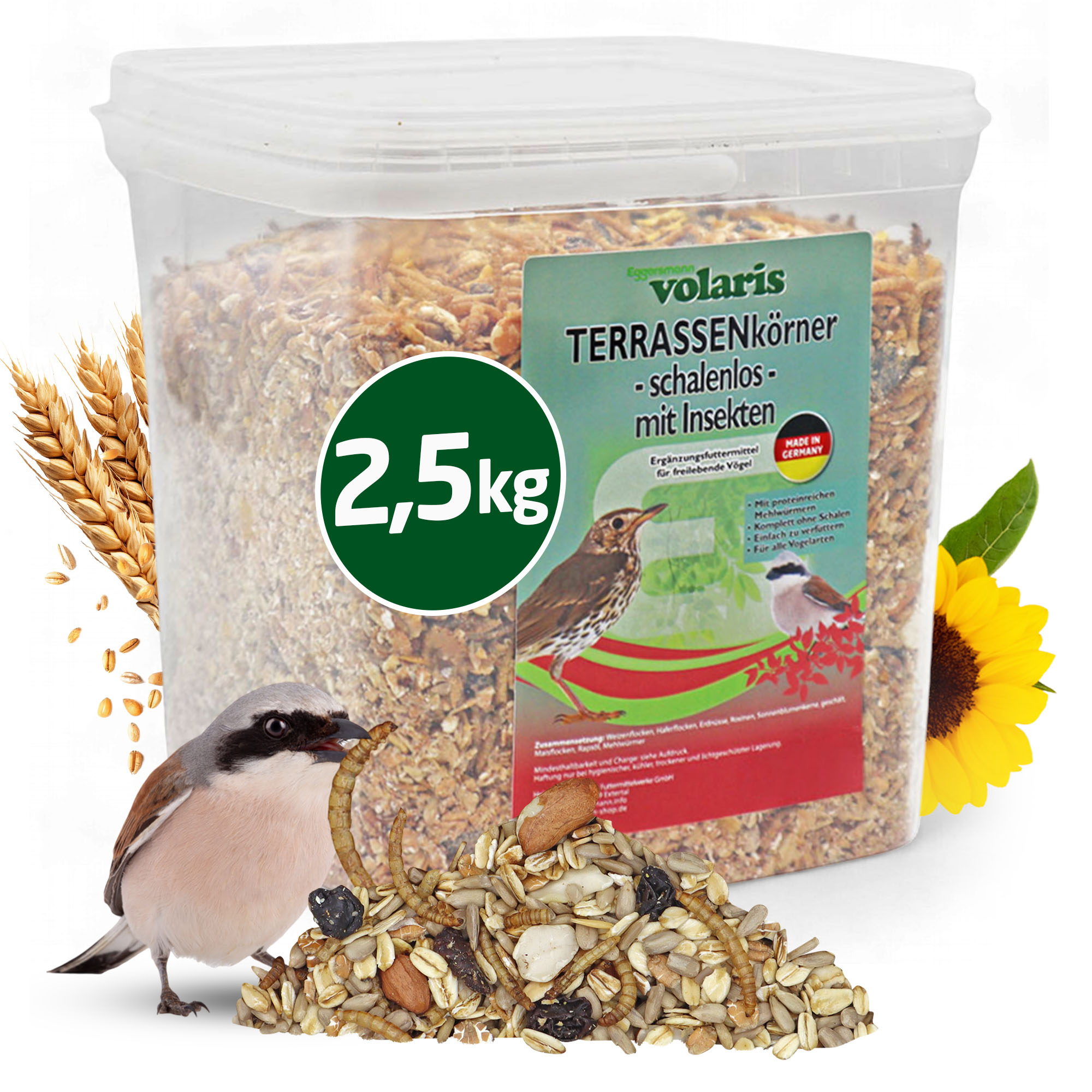 volaris - Terrassenkörner mit Insekten 2.5 kg