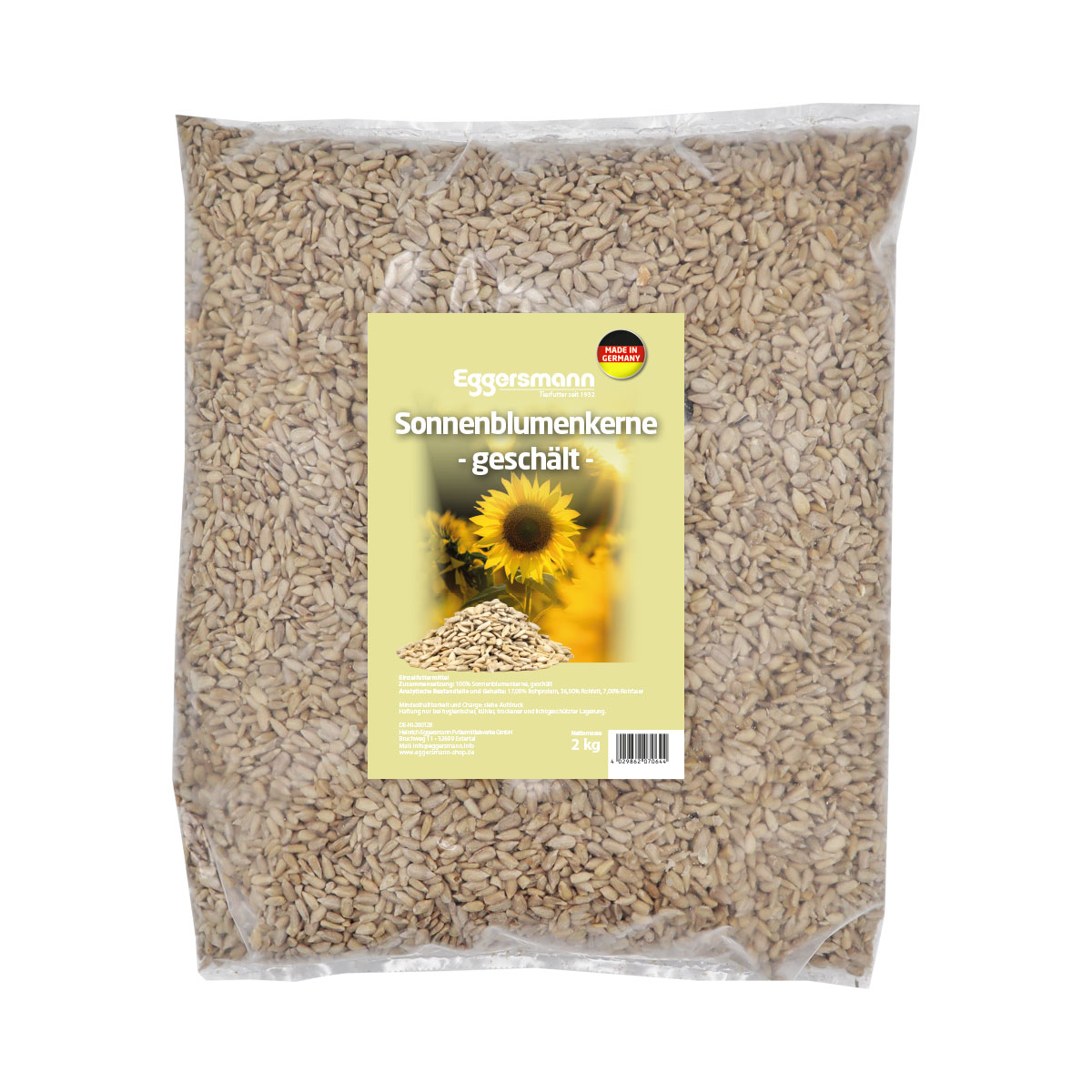 Eggersmann - Sonnenblumenkerne geschält 2 kg Beute
