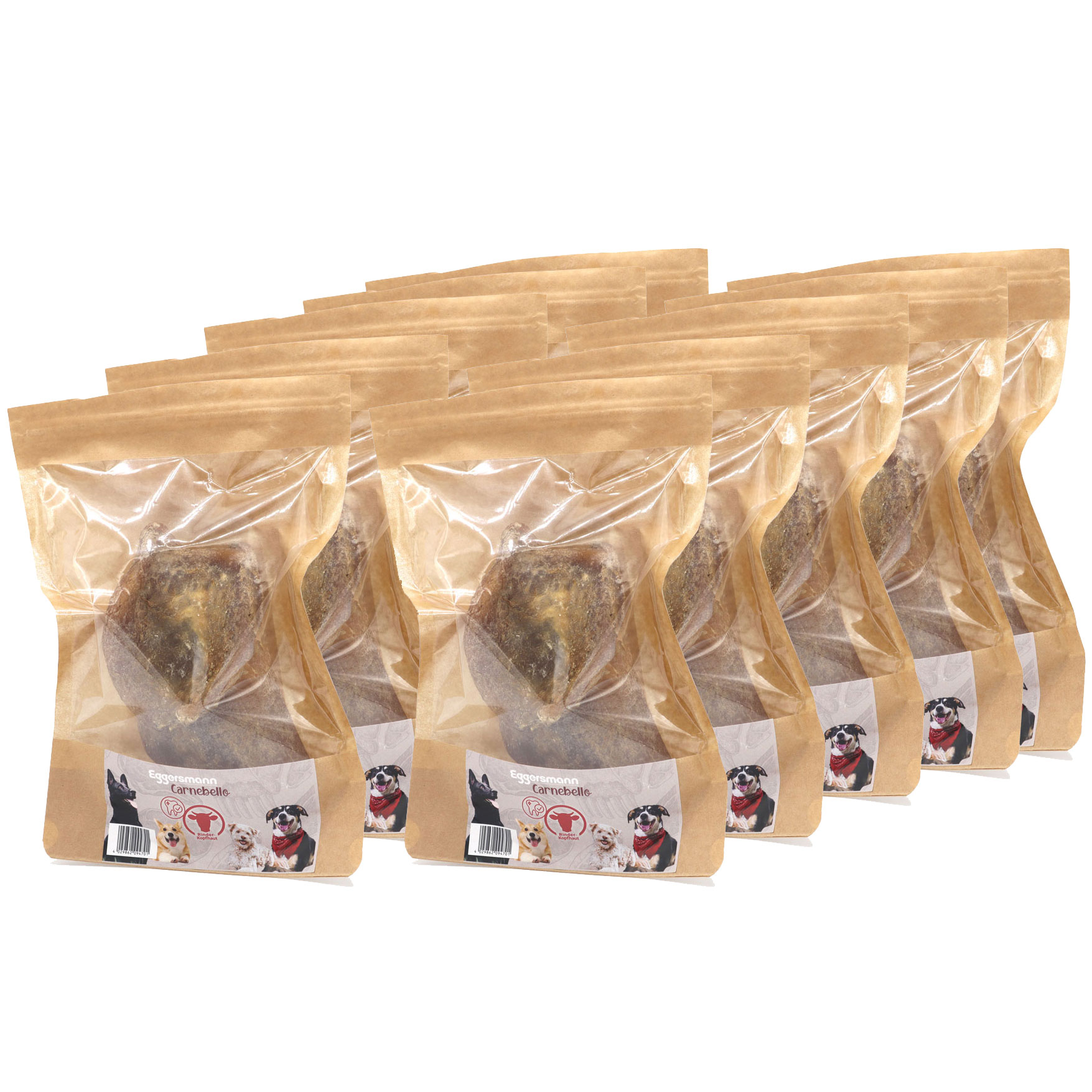 Carnebello - Naturkausnack Rinderkopfhaut 10 x 60 g