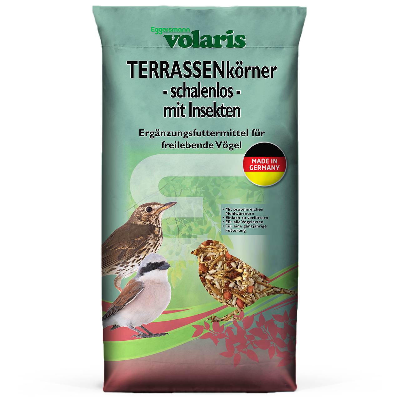 volaris - Terrassenkörner schalenlos mit Insekten