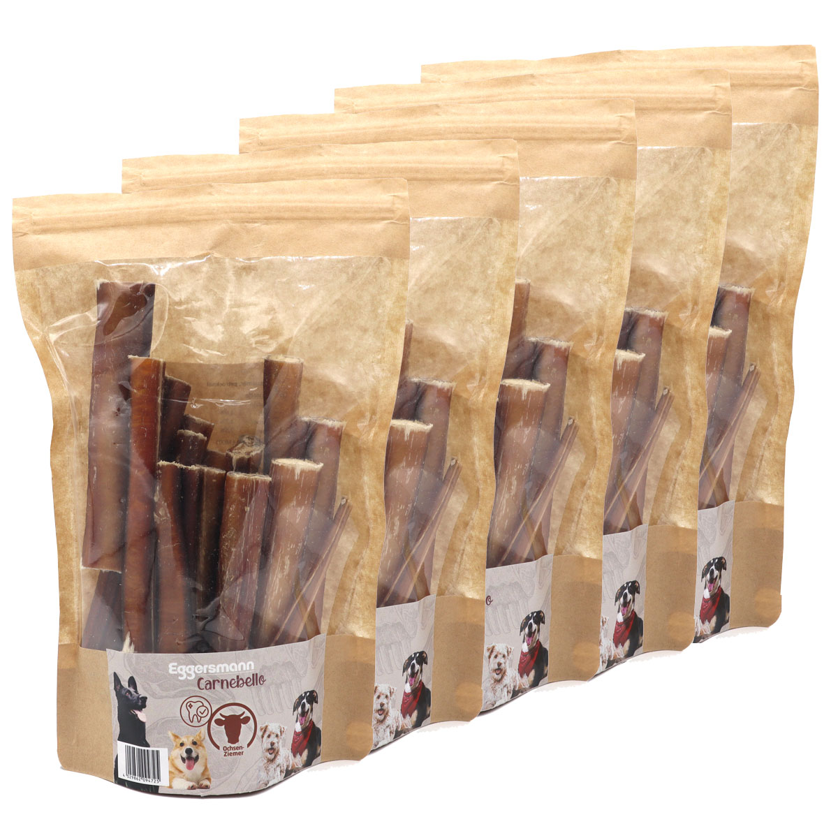 Carnebello - Naturkausnack Ochsenziemer 5 x 300 g