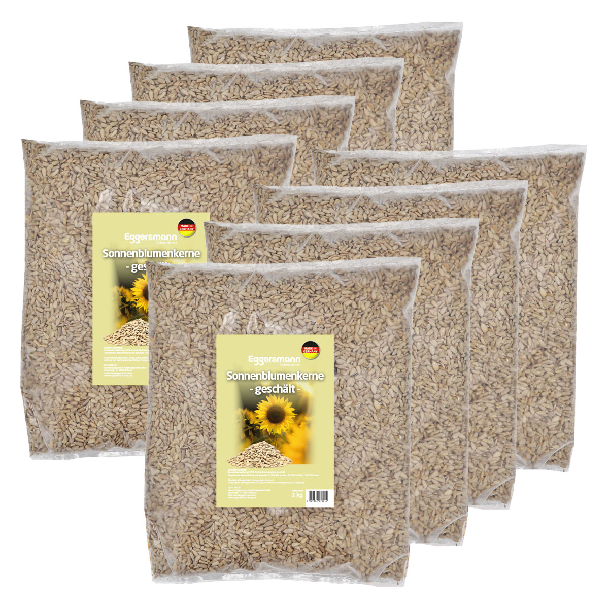 Eggersmann - Sonnenblumenkerne geschält 8 x 2 kg