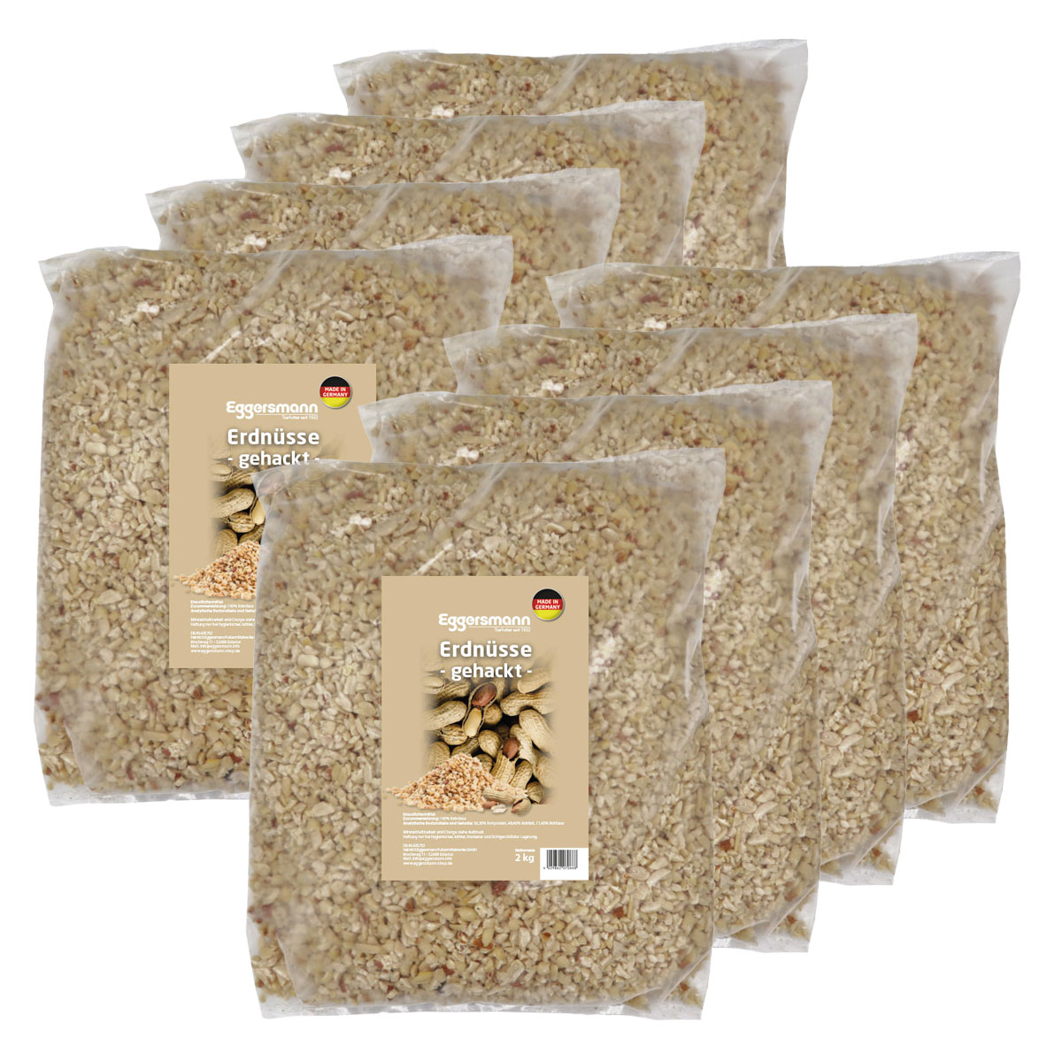 Eggersmann - Gehackte Erdnüsse 8 x 2 kg