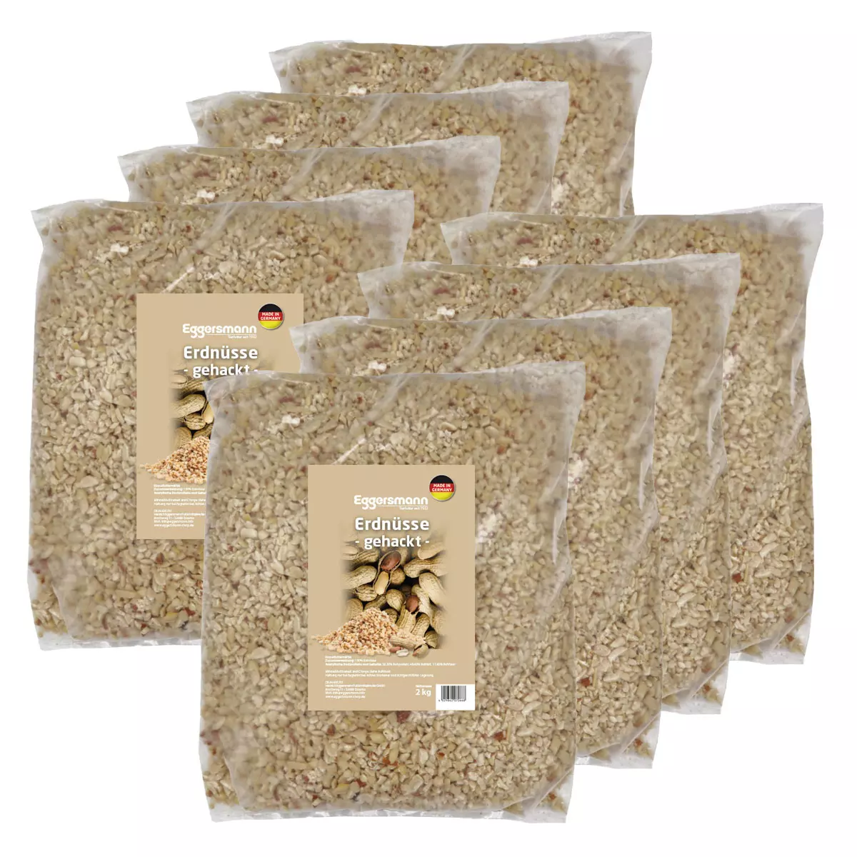 Eggersmann - Gehackte Erdnüsse 8 x 2 kg