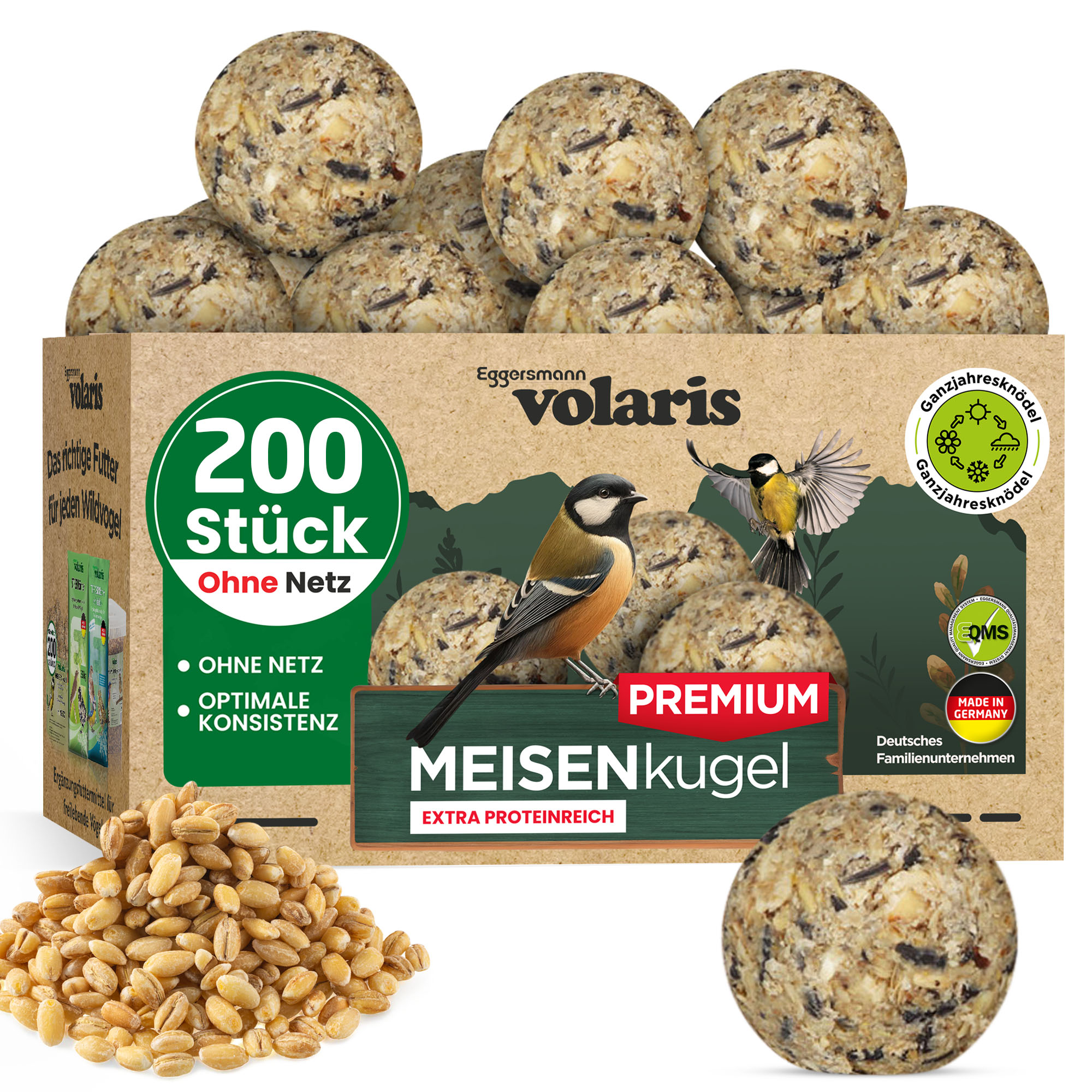 volaris - Meisenkugel Premium 200 Stk. ohne Netz