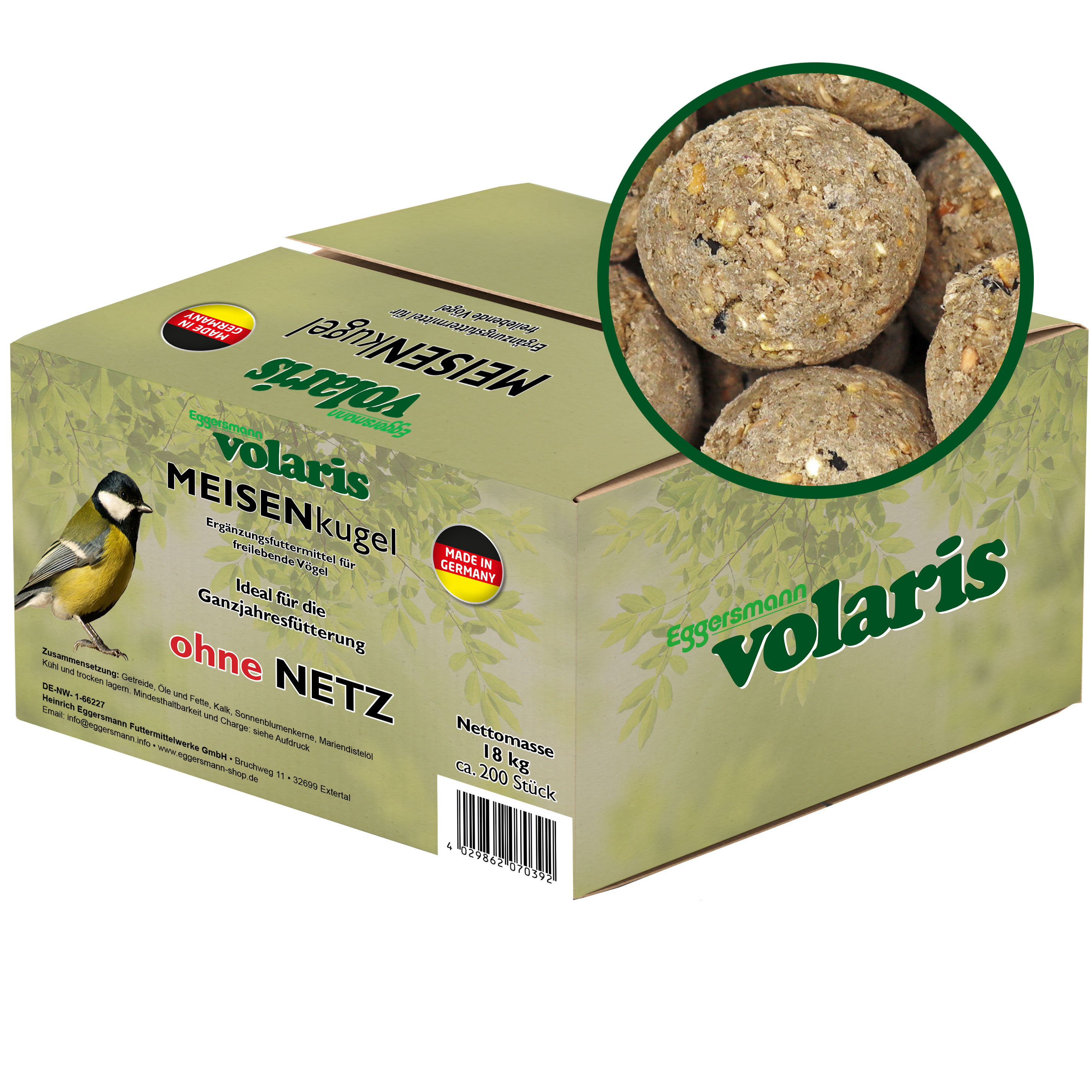volaris - Meisenkugel ohne Netz 200Stk.