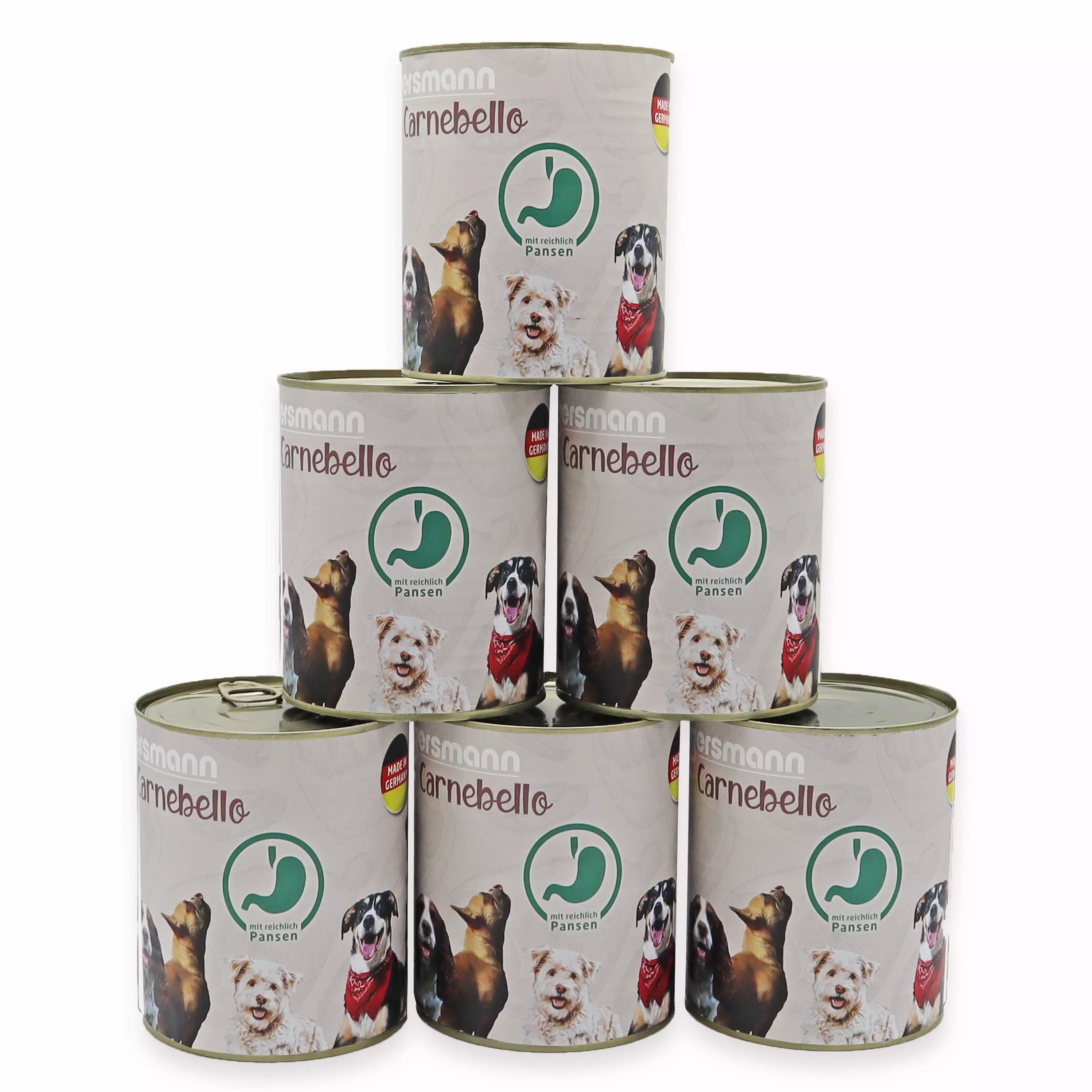 Carnebello - Nassfutter mit Pansen 6 x 800g