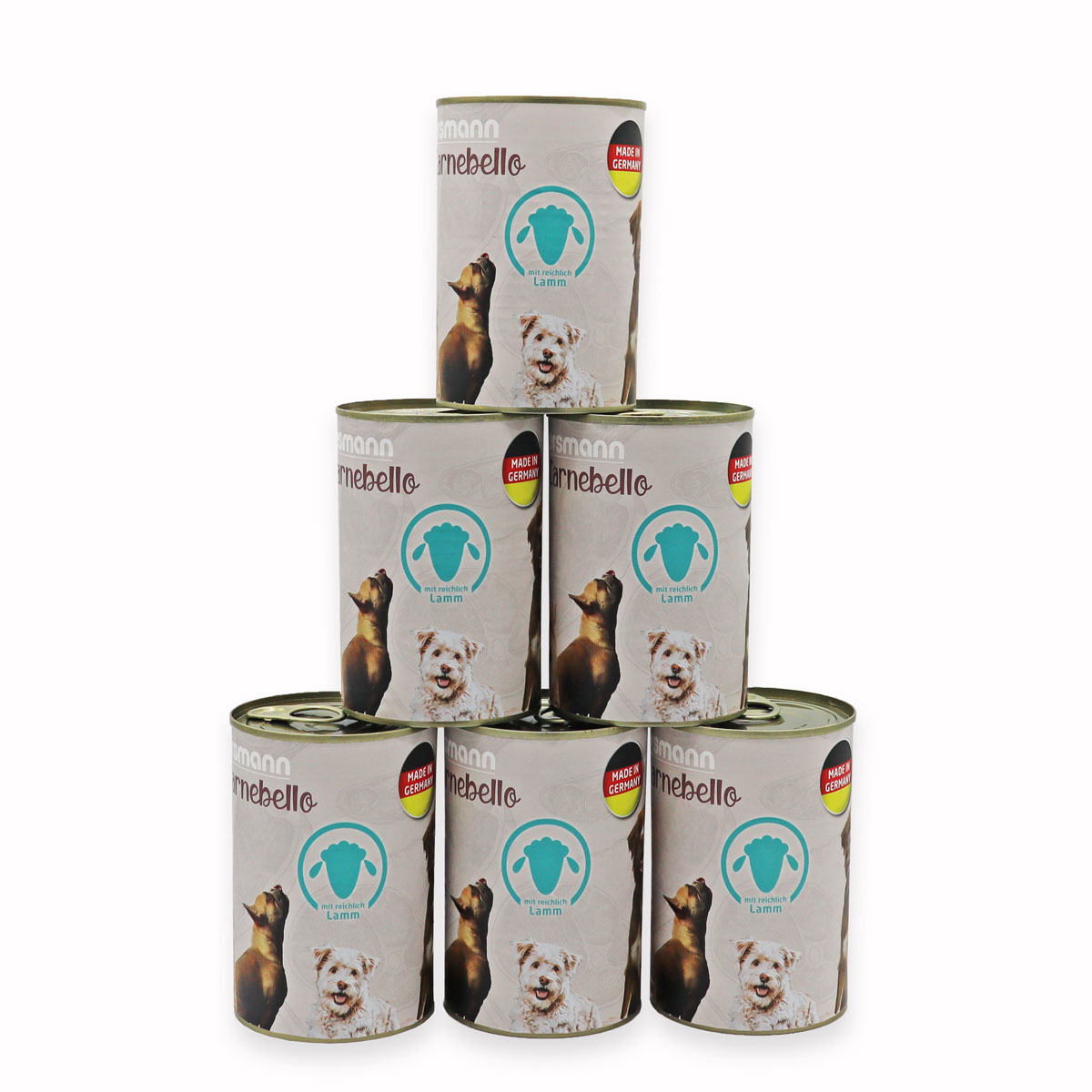 Carnebello - Nassfutter mit Lamm 6 x 400g