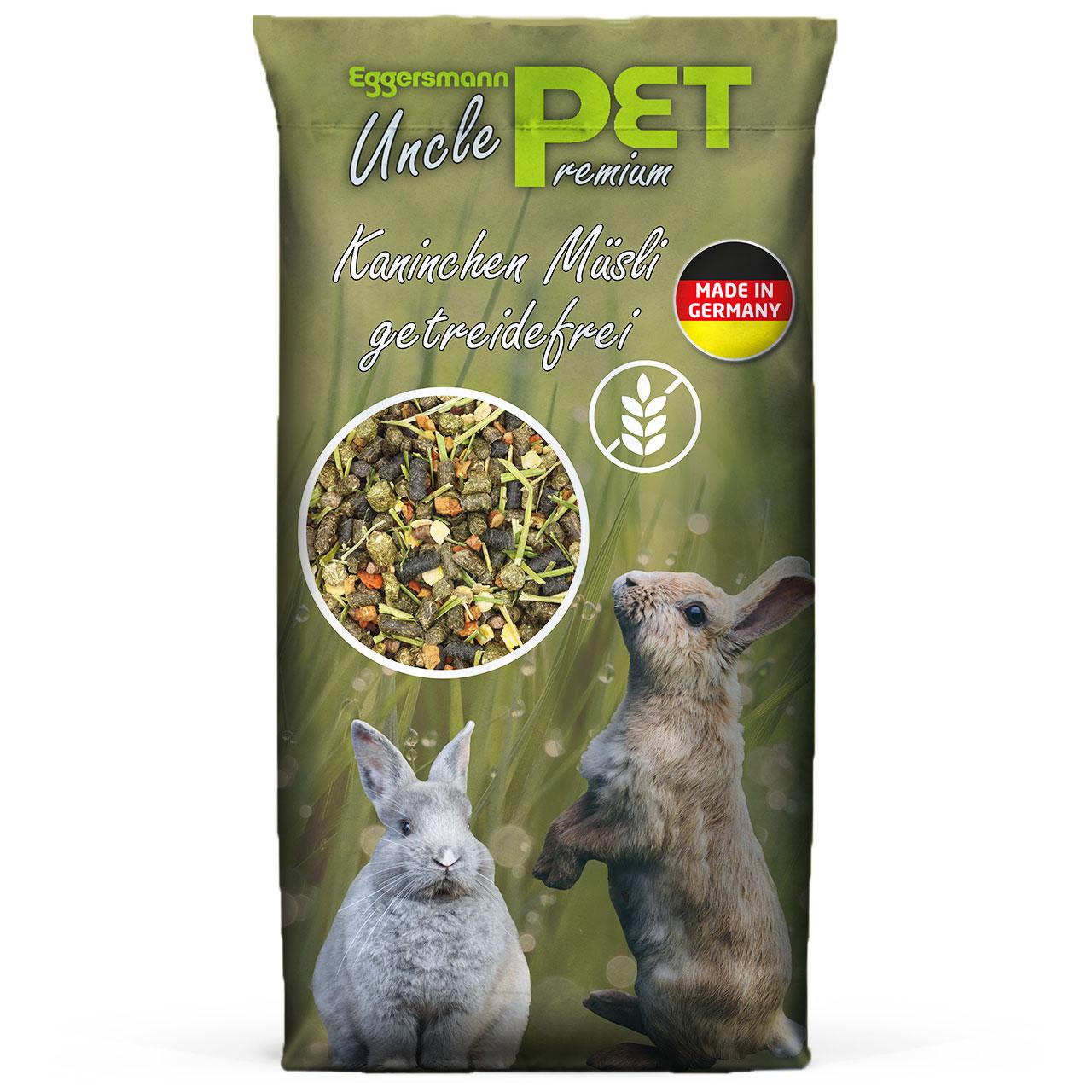 Eggersmann Uncle Pet Premium Kaninchen Müsli getreidefrei 15 kg